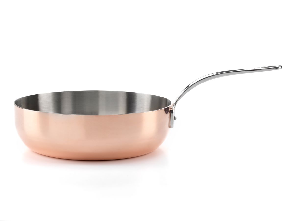 Sauteuse i kobber 2L